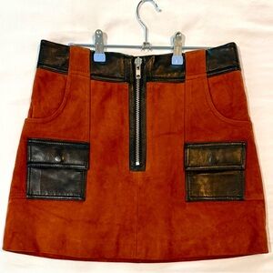 Stylish Brown and Black Women's Skirt